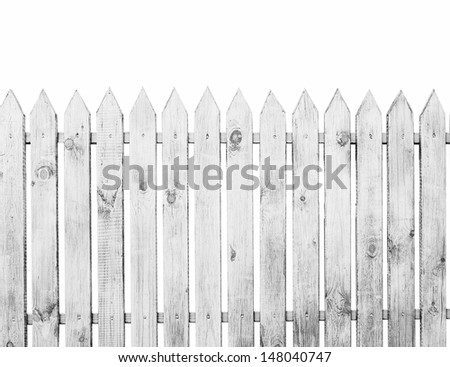 The fence isolated on a white background Royalty-Free Stock Photo #148040747