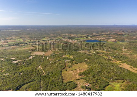 Beautiful aerial view of a Valley  in Brazil 