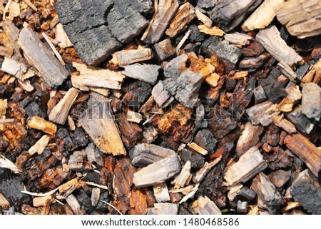 photo background of the remains of old rotten wood