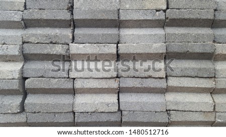 Brick wall, modern technology replacing brick from clay. More sturdy and cost effective