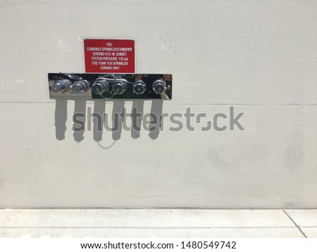 Standpipe setup on the wall