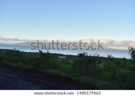 Island view from Maui, Hawaii