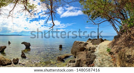 scenic view of gumasa beach coastline in glan sarangani province philippines