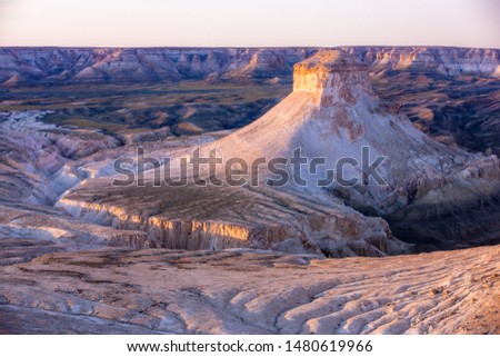 High rocks in the Kazakhstan steppe