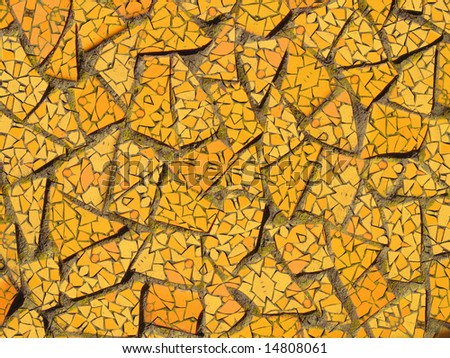 Yellow mosaic pattern