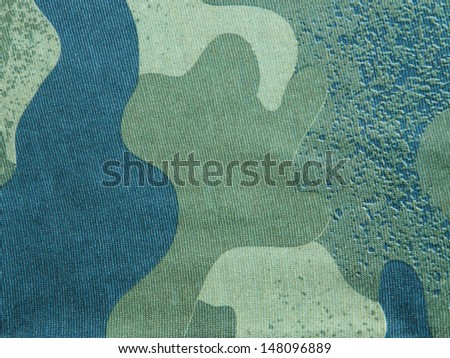 Military camouflage fabric texture and background