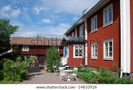 Picturesque red cottages