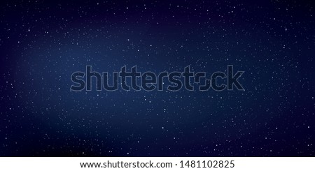 Star universe background, Stardust in deep universe, Milky way galaxy, Vector Illustration. Royalty-Free Stock Photo #1481102825