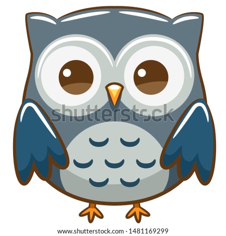 Owl vector graphic clipart design