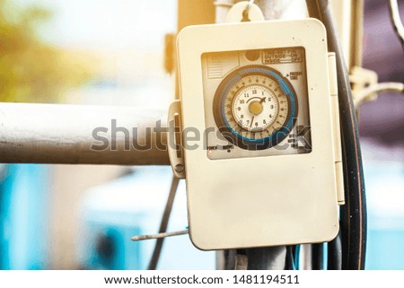 timer​ meter  for​ outside​ work.