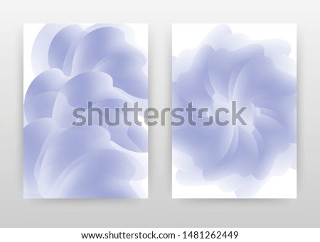 Blue flower petals design for annual report, brochure, flyer, poster. Abstract flower background vector illustration for flyer, leaflet, poster. Business abstract A4 brochure template.