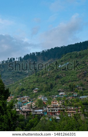 Photo of himalayan village in manali -