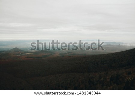 View of far away mountain