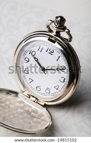 pocket watch with  notebook