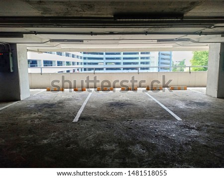 Parking spaces on department stores