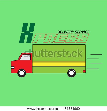 Shipping and delivery icon. Vector symbol suitable for extreme corporate identity design of courier post office or parcel delivering corporation.