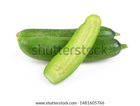 cucumber isolated photography on a white background