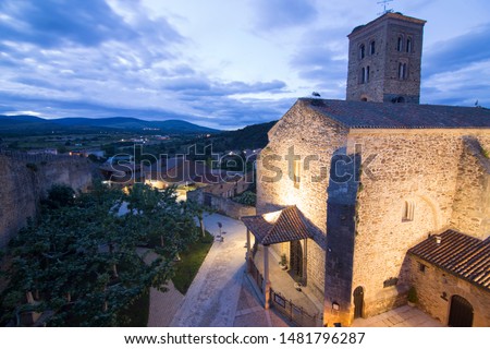 Buitrago del Lozoya is a walled village in Madrid province Spain. Santa Maria del Castillo church.