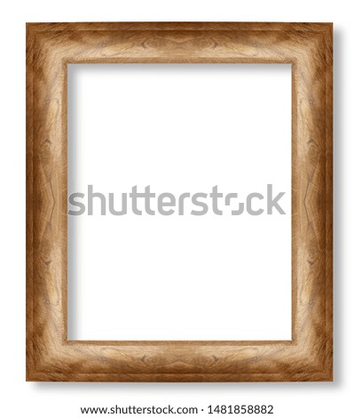 Brown wooden frame interior design Natural wood grain abstract For vintage style decorations