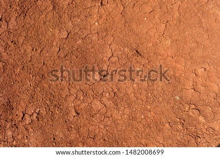 Image of red soil texture, background