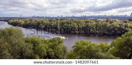 The Moscow river, Khoroshevo-Mnevniki district, Moscow, Russia