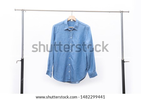 Long sleeve jeans shirt summer fashion
