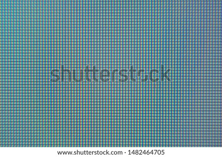 Extreme macro of pixels on a digital screen. RGB visible for each individual pixel.