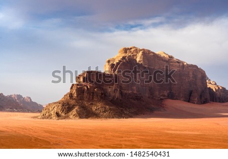 Beauteful views of Wadi-Rum desert, Jordan, Middle East