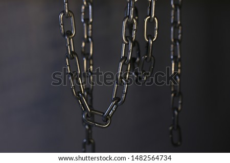 Chain concept, valentine sign, heart of chain. Cain for background