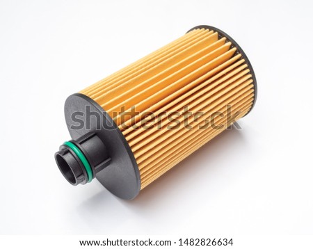 Oil filter. Car fuel filter isolated on white background
