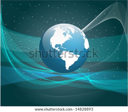Abstract background - vector globe World