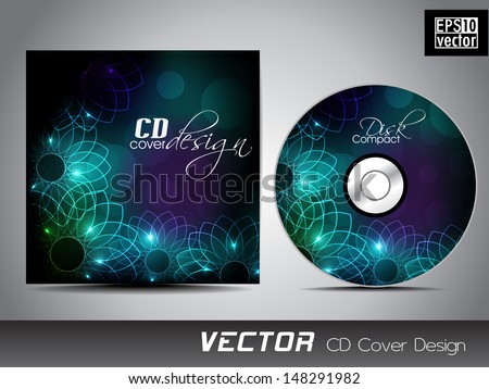 Floral decorated CD Cover for your business. 