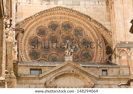 Detail of the church in Toledo. Spain