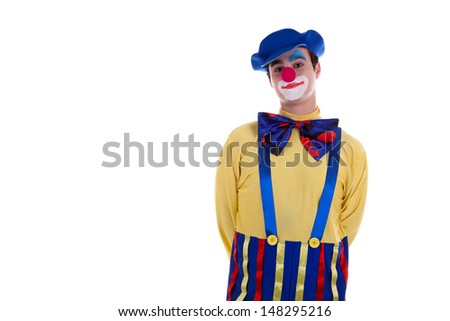 Happy Clown isolated on white background