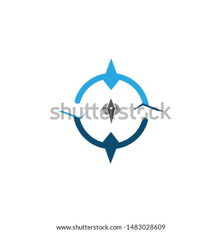  compas logo and symbol vector
