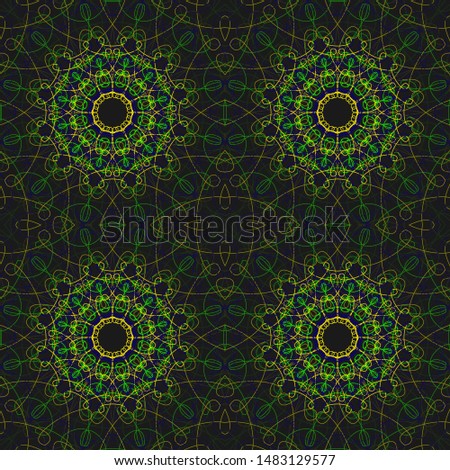 Fabric spring ornament with tiles. Seamless rhombus pattern. Abstract holiday wrapping paper.Vector tiled background.