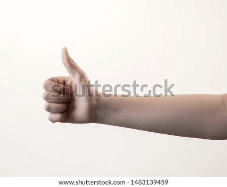 gestures with hands and fingers for advertisement