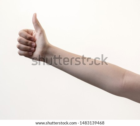 gestures with hands and fingers for advertisement