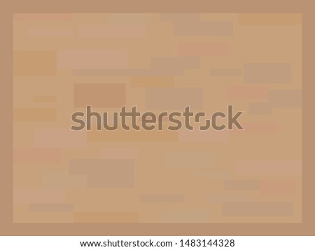 Abstract Brown Square Background. Wooden Texture, Planks, Rectangle.