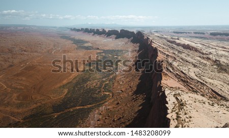 Comb Ridge, a south-trending monocline in the desert landscape of Utah and Arizona, United States of America.