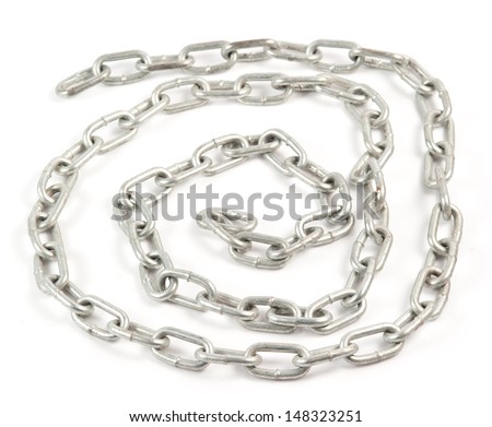 Chain on White Background