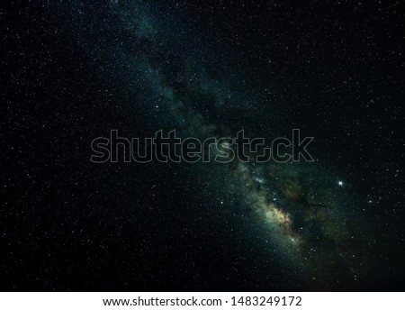 The Milky Way in very detailed beauty. Photographed on a clear summer night on the spanish mountain Ardal near Yeste.