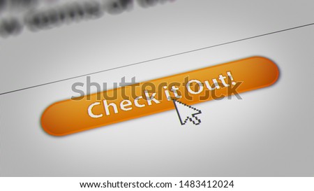 Mouse Cursor Clicking "Check it out " Button on Screen Monitor