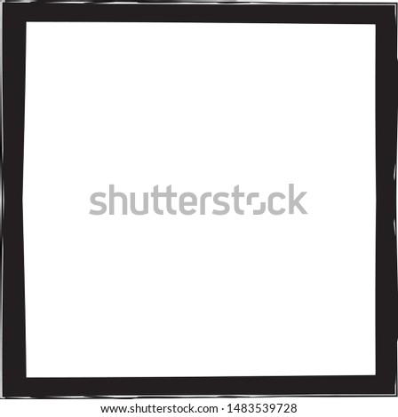 Grunge texture frame abstract isolated stock vector template