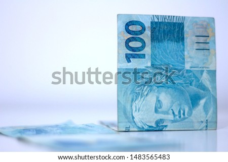 100 reais brazilian Brazil currency money