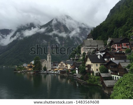 Village picture in Hallstatt, Austria