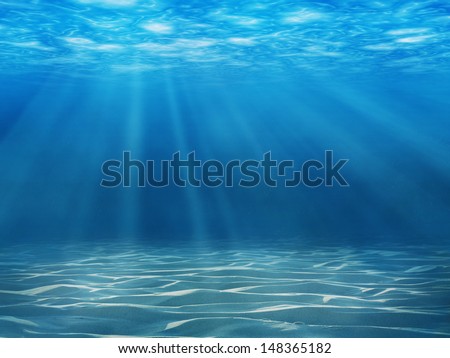 Tranquil underwater scene with copy space Royalty-Free Stock Photo #148365182