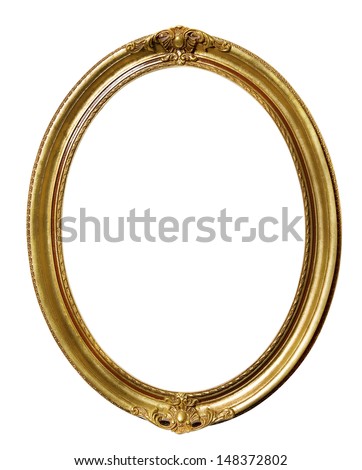 Vintage Retro Old Picture Frame isolated on background Royalty-Free Stock Photo #148372802