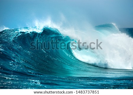 waves in the ocean Royalty-Free Stock Photo #1483737851