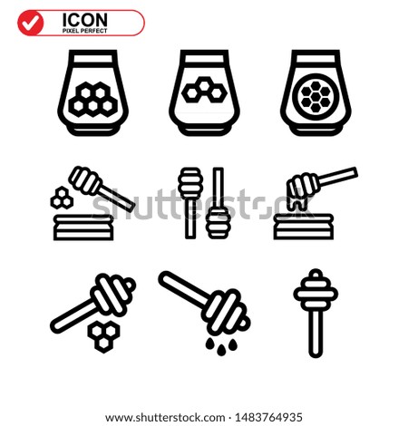 honey icon isolated sign symbol vector illustration - Collection of high quality black style vector icons
